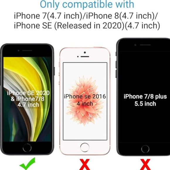 ULAK IPhone case for SE 2022 Case 4.7 inch, iPhone 8 7 Case NIB - Picture 4 of 8